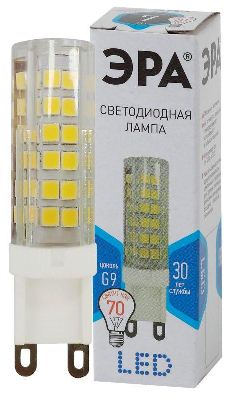 Лампа светодиодная JCD-7w-220V-corn ceramics-840-G9 560лм ЭРА Б0027866