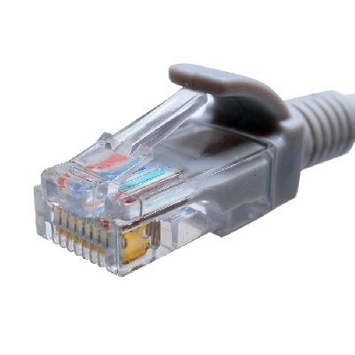 Патч-корд U/UTP кат.5E 4х2х26AWG (7х0.16мм) Cu LSZH сер. 1м SUPRLAN 10-0142