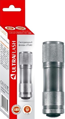 Фонарь UF9LED 3хR03 9LED алюм. металлик (короб) Ultraflash 7903