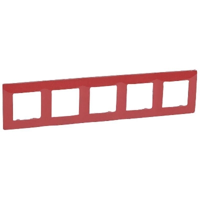 Рамка 5-м Etika красн. IEK 672535