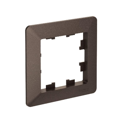 Рамка 1-м AtlasDesign Air мокко/дым. черн. SE ATN220601
