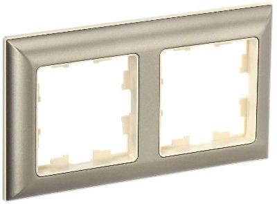 Рамка 2-м BRITE РУ-2-Бр беж./шампань IEK BR-M22-12-3-K10