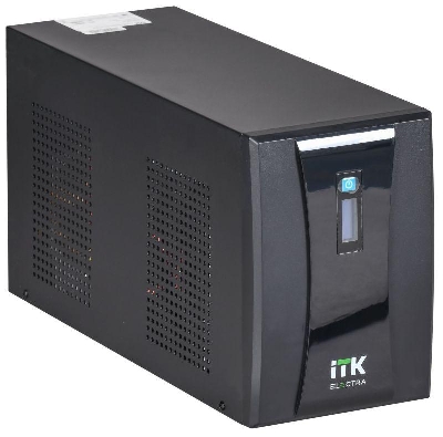 Источник бесперебойного питания ELECTRA ET 3кВ.А/1.8кВт с АКБ 4х9А.ч USB Schuko ITK EET-3000VA-1-004-S