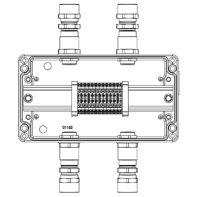 Коробка клеммная взрывозащ. TBE-A-14-(12xCBC.2)-2xKA2MHK(A)-2xKA2MHK(C)1Ex e IIC Т5 Gb / Ex tb IIIC T95град.C Db IP66 алюм. DKC 1201.141.22.1240