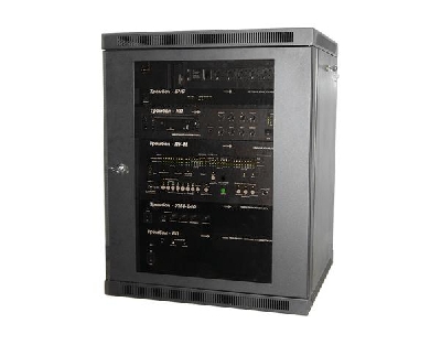 Шкаф телекоммуникационный ТШ-156060Ч1 настенный 15U на 4 прибора Тромбон НФ-00001122