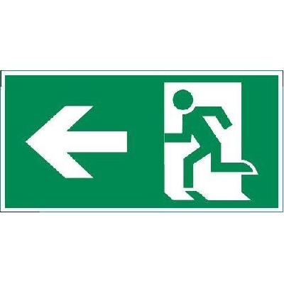 Знак "ФИГУРА / СТРЕЛКА ВЛЕВО" 180х90мм для аварийно-эвакуационного светильника Compact VARTON V5-EM04-60.004.019