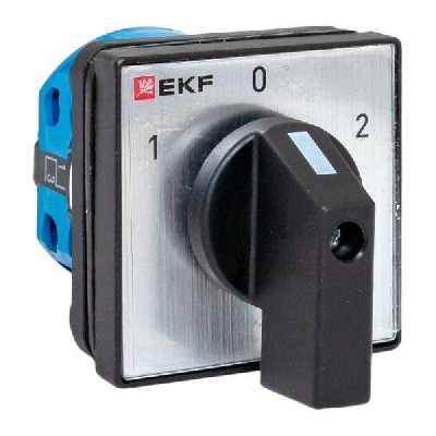 Переключатель кулачковый ПК-1-21 1п 10А "1-0-2" IP65 EKF pk-1-21-10-65