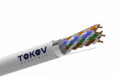 Кабель витая пара F/UTP 4х2х24AWG 0.48мм) кат.5E PVC Fluke tested (м) TOKOV ELECTRIC TKE-C06-F/UTP-42-5E-305