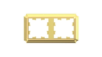 Рамка 2-м AtlasDesign Antique универс. зол. SE ATN101602