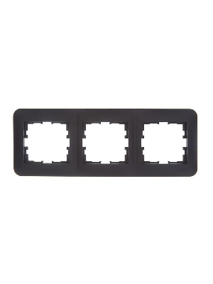Рамка 3-м ASTI горизонт. черн. бархат LEZARD 7081-4200-148