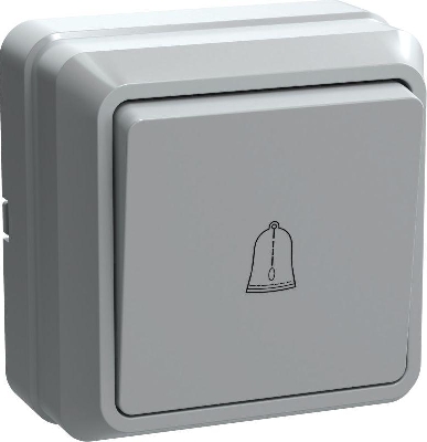 Выключатель кнопочный 1-кл. ОП Октава 10А IP20 ВСк20-1-0-ОБ бел. GENERICA EVO13-K01-10-DC