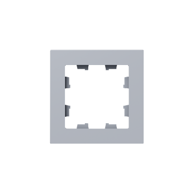 Рамка 1-м Эпика пластик алюм. EKF UP1-FPA-01