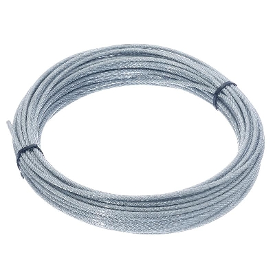 Трос стальной в оплетке ПВХ М2/3мм (уп.10м) подвес СТРОЙМЕТИЗ 4150041