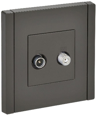 Розетка 2-м TV+SAT FORTE&PIANO FP338 сер. IEK FP-AF20-O-K03