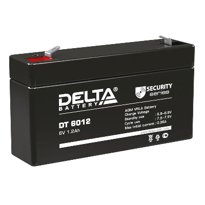 Аккумулятор ОПС 6В 1.2А.ч Delta DT 6012