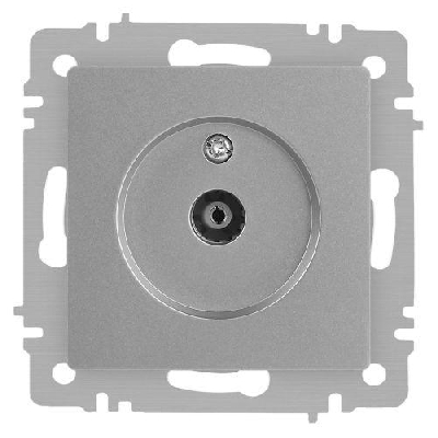 Розетка телевизионная одиночная TV СП Accent 6-301-03 IP20 алюм. Intro Б0063607
