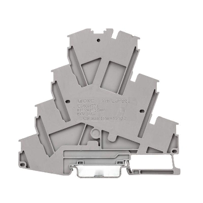 Клемма многоуровневая для подкл. электродвигателя зажим push-in 7 точек подкл. 2.5кв.мм сер. DKC VPR-2.5-PE-3L