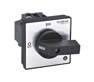Выключатель-разъединитель 3п 20А IP20 с черн. рукоят. на дверцу 4 винтами SE MSD20320B