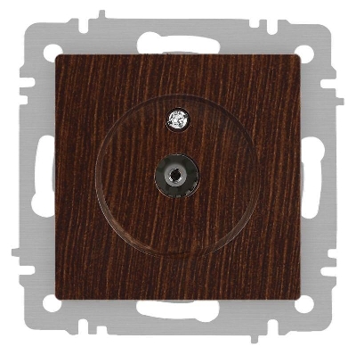 Розетка телевизионная одиночная TV СП Accent 6-301-10 IP20 венге Intro Б0063620