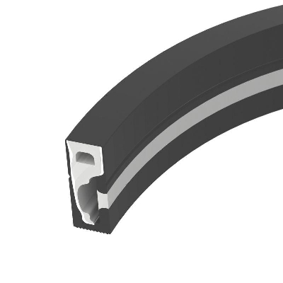 Профиль силиконовый WPH-FLEX-0616-SIDE-S9-5m FULL BLACK силикон (уп.5м) Arlight 045842