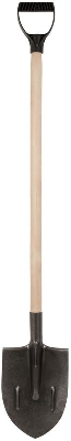 Лопата штыковая 210х385х1440мм деревянный черенок; рельсовая сталь FIT 77193