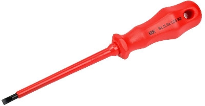 Отвертка диэлектрическая шлицевая SL5.5х125 K2 1000В ARMA2L 3 IEK A2L3-SC30-K2-SL-55-125