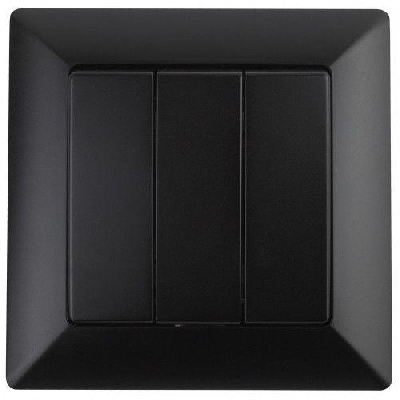 Выключатель 3-кл. СП Solo 4-106-05 10А 250В IP20 антрацит Intro Б0053605