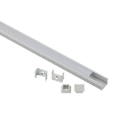 Комплект с накладным анодированным профилем 1612-1m 16х12мм. 1м САВ261 сереб. Эра Б0062813