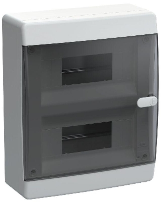 Корпус ЩРН-П-18 UNION Compact IP41 черн. прозр. дверь пластик. IEK UIC-KP12-N-18-41-K01