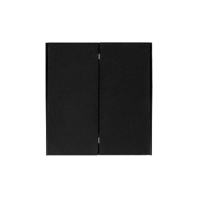 Выключатель для жалюзи 2-кл. СП STRONG MIELE 10А возвратный антрацит Kranz KR-78-0711-5