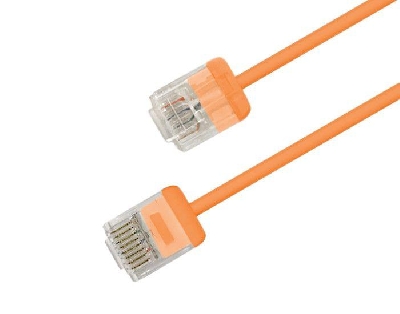 Патч-корд кат.6 (100проц. Fluke Component Tested) U/UTP 32AWG LSZH PC-LPU-UTP-RJ45-RJ45-C6-3M-LSZH-OR 3м оранж. Hyperline 490734