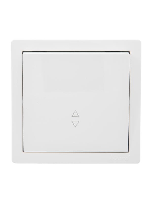 Выключатель 1-клав. проходной LETO бел. LEZARD 752-0200-105