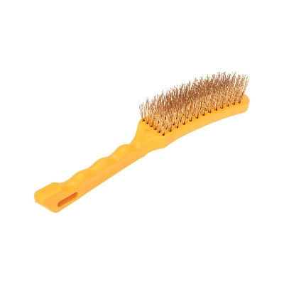 Щетка по металлу с пластиковой ручкой 6 ряд. 260мм Kranz KR-91-1237