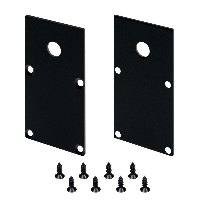 Заглушка LINE-S-3667 BLACK с отверстием металл (комплект) Arlight 042915