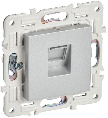 Розетка компьютерная RJ45 кат.6 SKANDY SK-K02S серебр. IEK SK-K10-2-K23