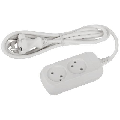 Удлинитель 2х1.5м без заземл. ПВС 2х0.75 UDL-10-215 Greenline Эра Б0065055