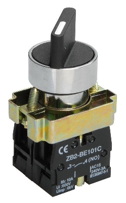 Переключатель LAY5-BD25 на 2 полож. 1НО+1НЗ черн. I-O станд. ручка KARAT IEK BSW60-BD-2-K02