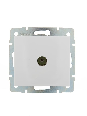 Розетка телевизионная оконечная TV СП Rain 16А IP20 механизм бел. LEZARD 703-0288-130