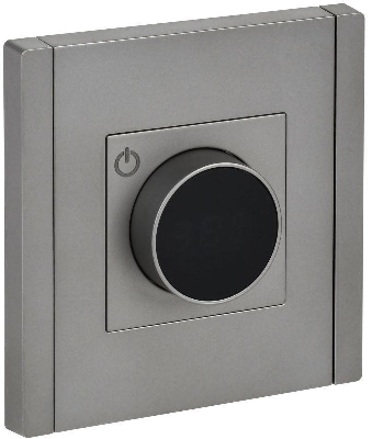 Термостат электронный FORTE&PIANO FP552 с индикацией сталь IEK FP-RT11-K46