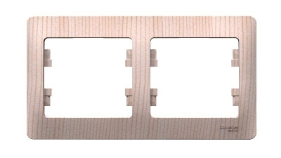 Рамка 2-м Glossa горизонт. сосна SE GSL001502