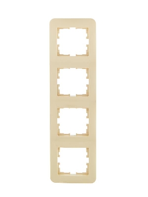 Рамка 4-м ASTI вертикал. крем. LEZARD 7081-0300-154