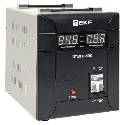 Стабилизатор напряжения электронный напольного исполнения TITAN -TF-5000 EKF stab-TF-5000