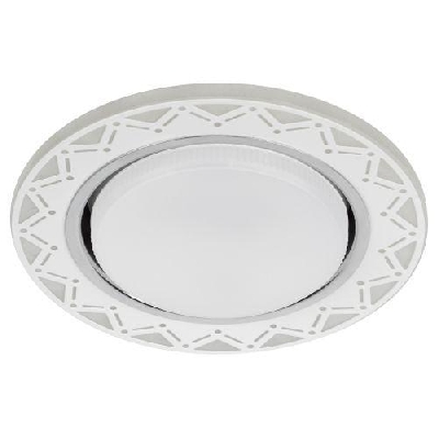 Светильник светодиодный точечный DK LD27 WH/WH GX53 декор со светодиод. подсветкой бел./бел. ЭРА Б0037388