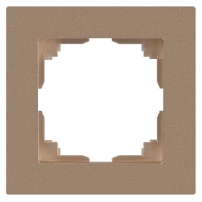 Рамка 1-м СП Accent 6-501-04 шампань Intro Б0063746