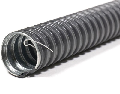 Металлорукав в ПВХ изоляции МРПИ НГ 10 d10мм с протяжкой (уп.50м) ГОФРОМАТИК zeta44400