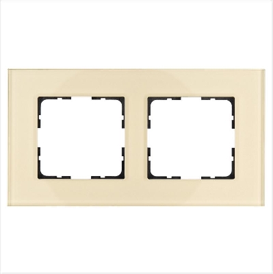 Рамка 2-м G-Glass стекло шампань Champagne Gold Jasmart G1002GG