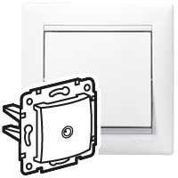 Розетка телевизионная оконечная TV СП Valena 10дБ механизм бел. (DIY-упак.) IEK 694276