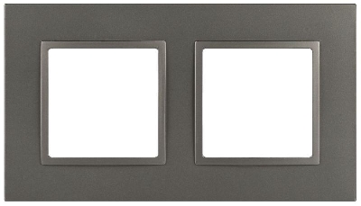 Рамка 2-м Elegance 14-5012-16 Classic для розеток и выключателей титан Эра Б0065825