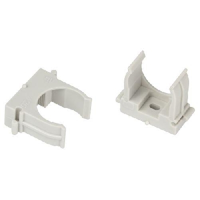 Держатель для труб (клипса) d25мм для прямого монтажа CLIP-25-G-MP сер. (уп.50шт) Эра Б0062105