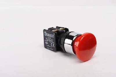 Кнопка грибовидная (1НЗ) красн. EMAS KB12MK